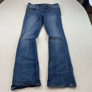 Vintage Y2K American Eagle Kick Boot Denim Low Rise Boot Cut Jeans, Size 8 Reg